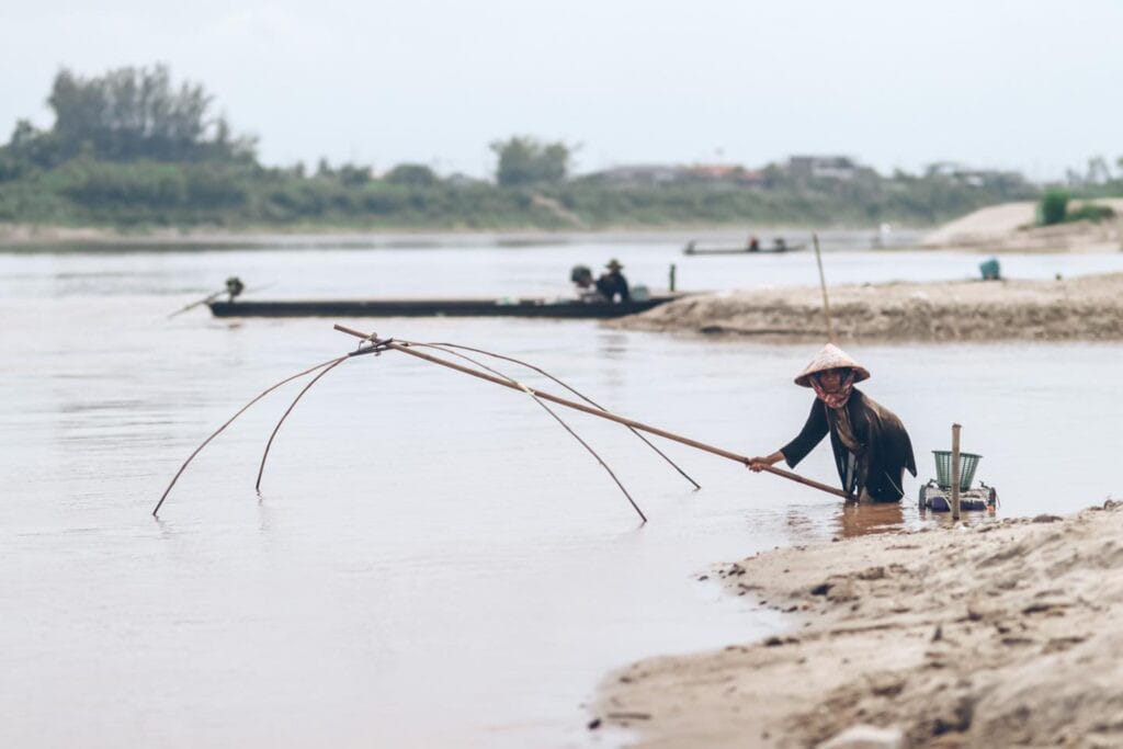 fishing in laos