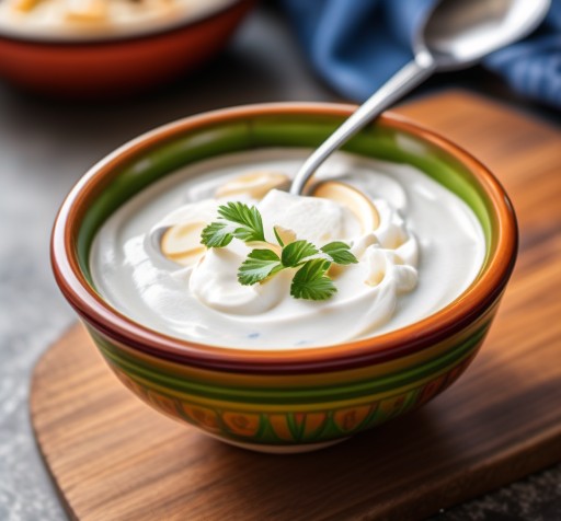 Yogurt Streets Food in Greece 